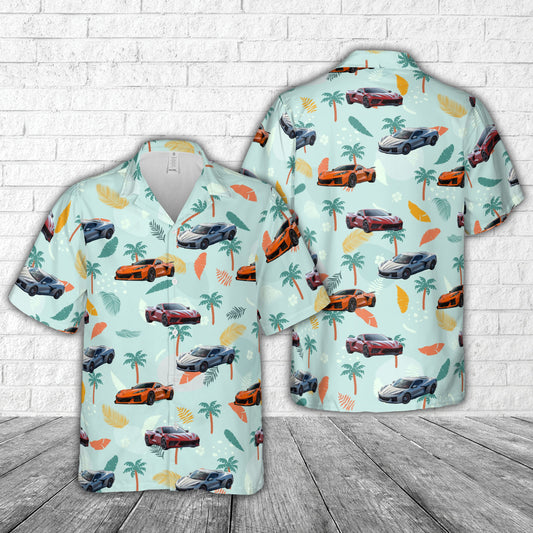2023 Corvette C8 Hawaiian Shirt