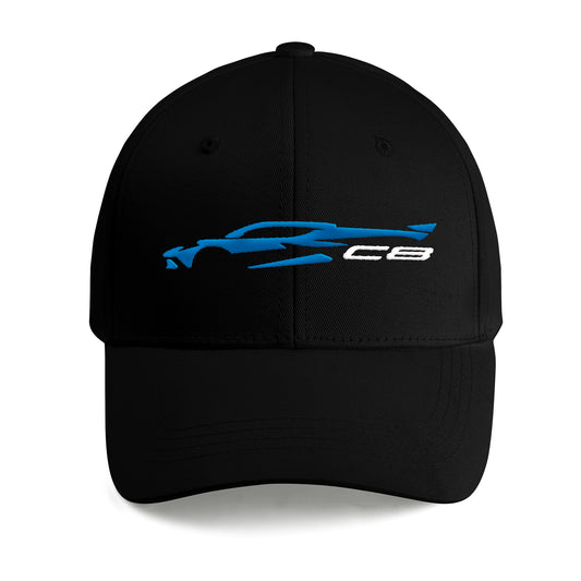 2023 Corvette C8 Outline Embroidered Cap