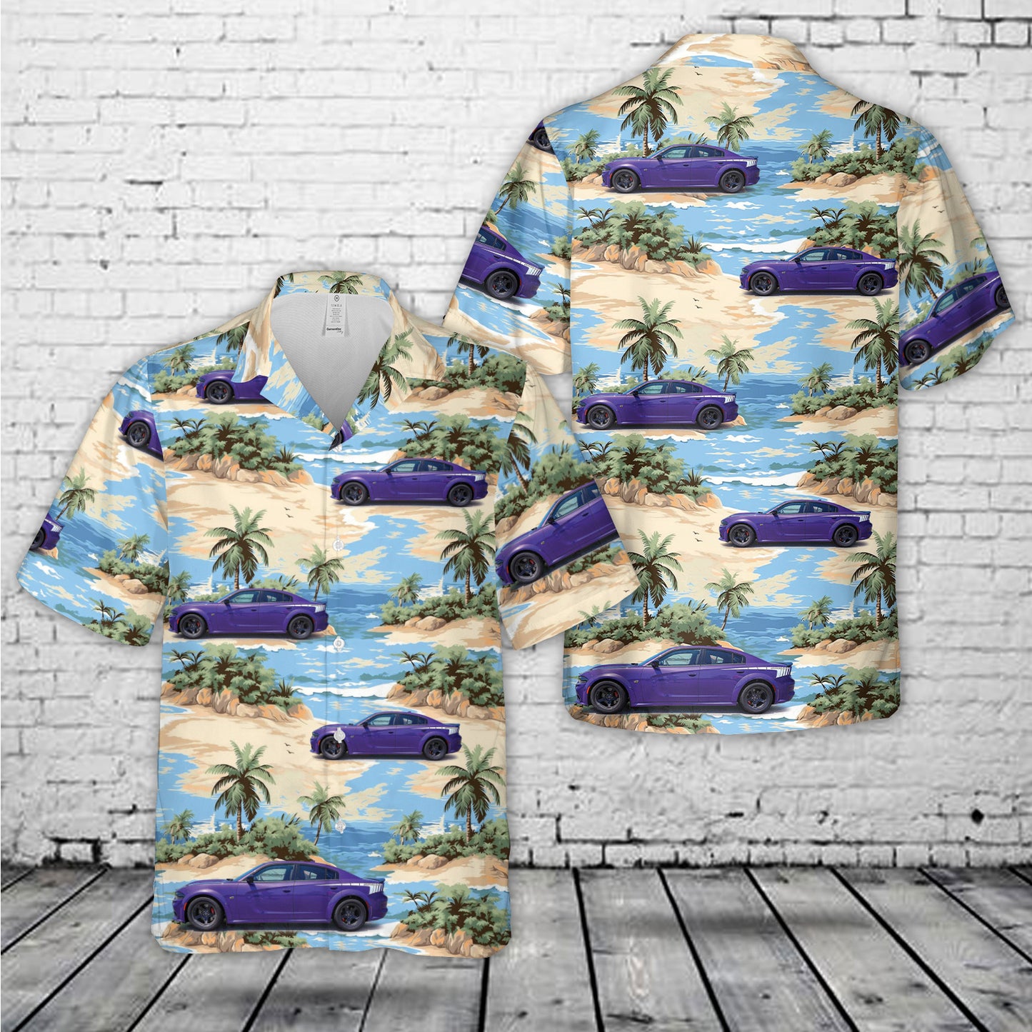 2023 Dodge Charger Scat Pack Super Bee Special Edition Hawaiian Shirt