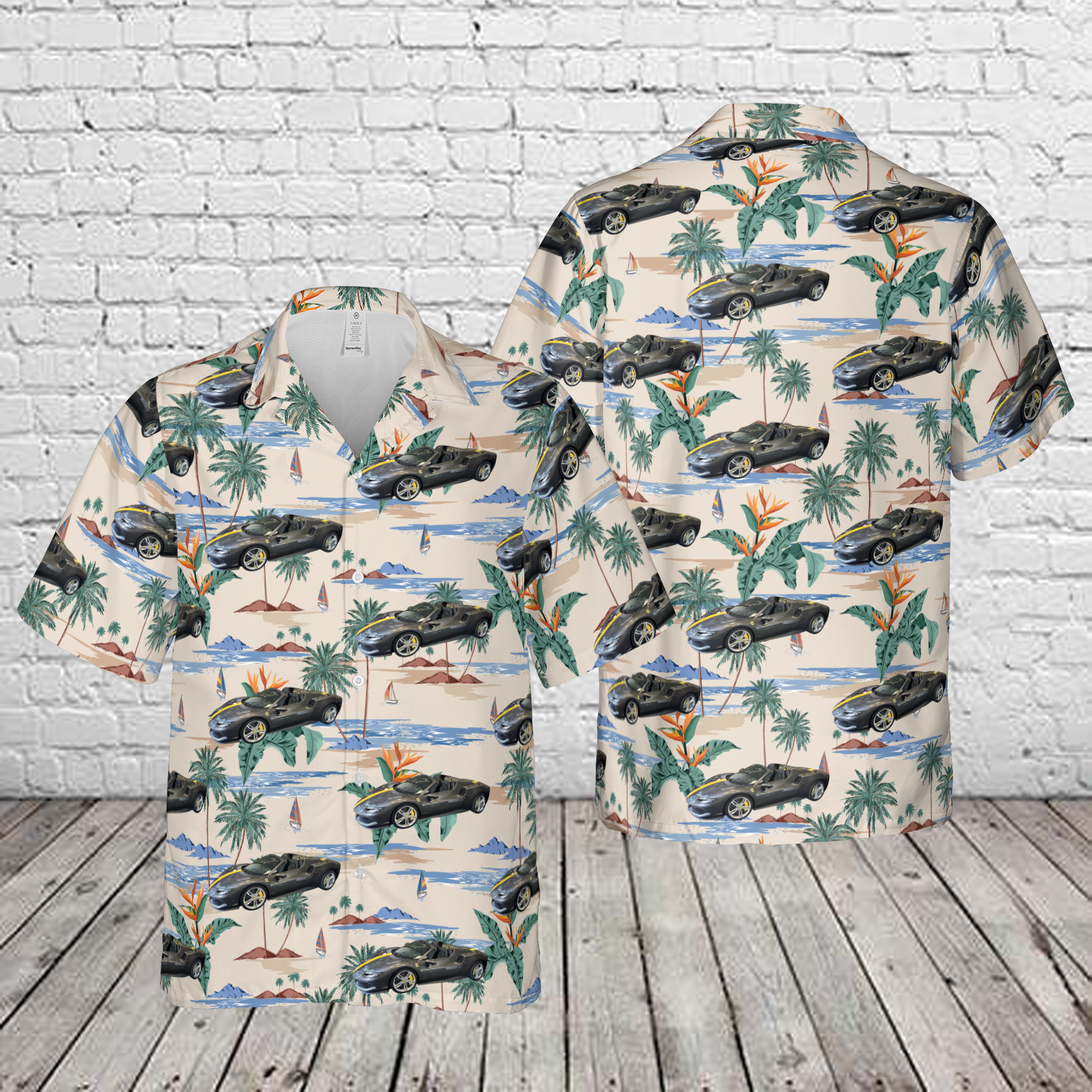 2023 Ferrari 296 GTB Hawaiian Shirt