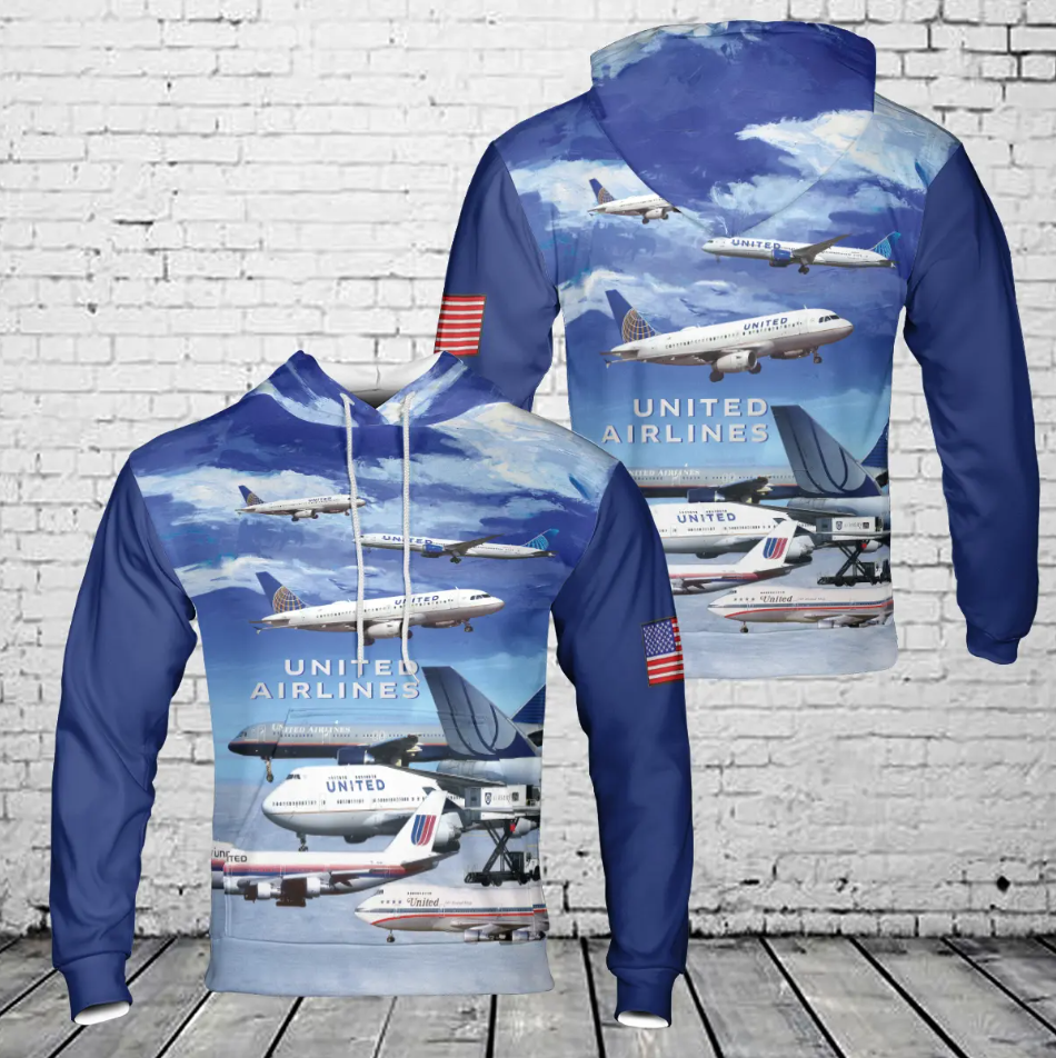 History United Airline 3D Hoodie