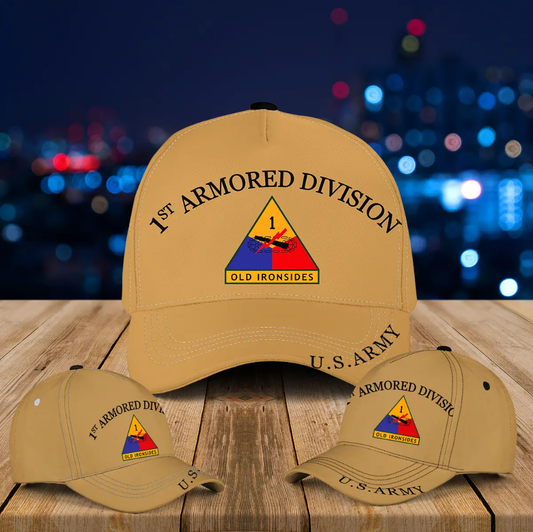 US Army 1st Armored Division Baseball Cap