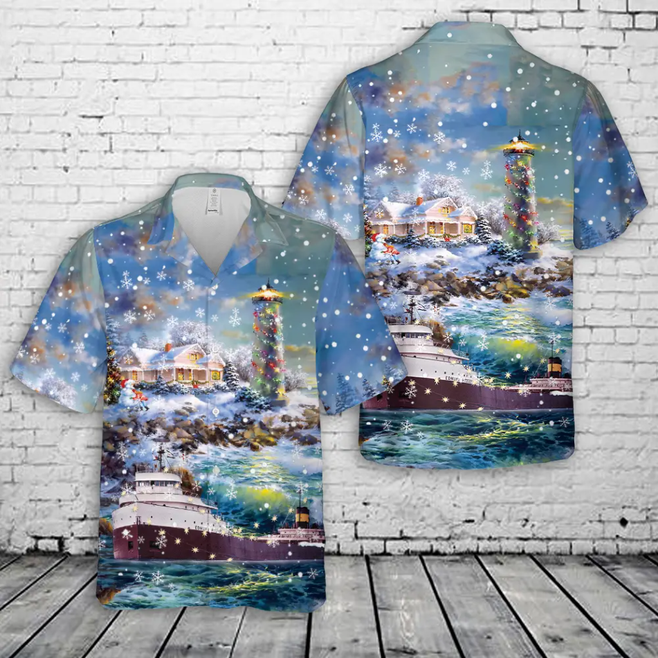 SS Edmund Fitzgerald Christmas Hawaiian Shirt