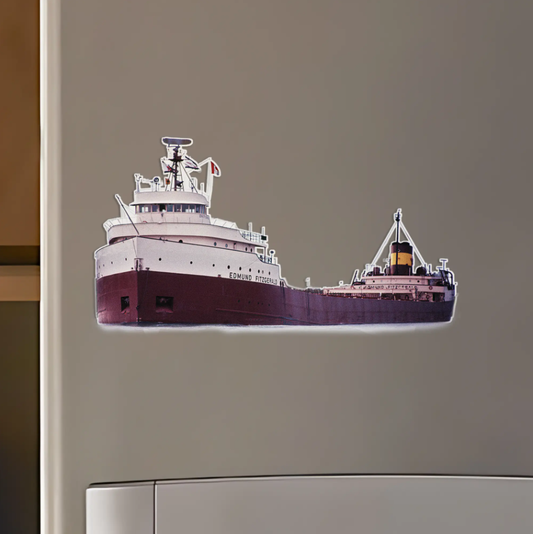 SS Edmund Fitzgerald Custom Shape Magnet
