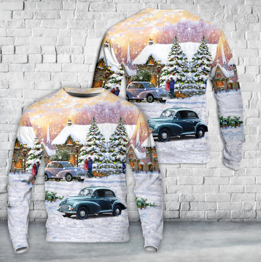 Morris Minor 1948 Christmas AOP Sweater