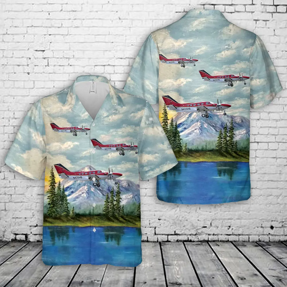 Cessna 425 Conquest I Hawaiian Shirt