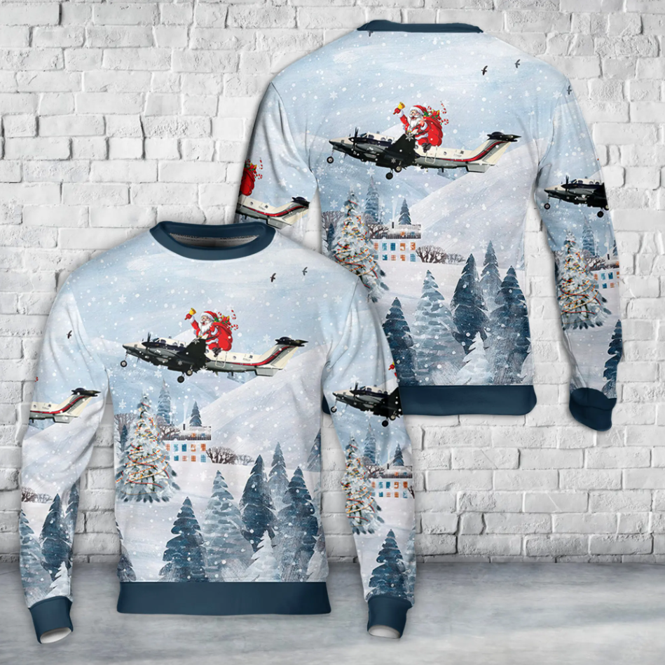 RAF Beechcraft 350ER Shadow R.1 Christmas AOP Sweater