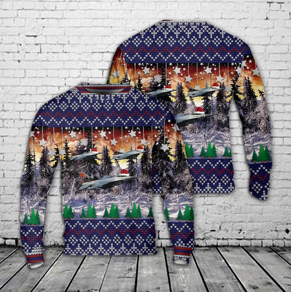 Royal Netherlands Air Force F-16 Christmas AOP Sweater