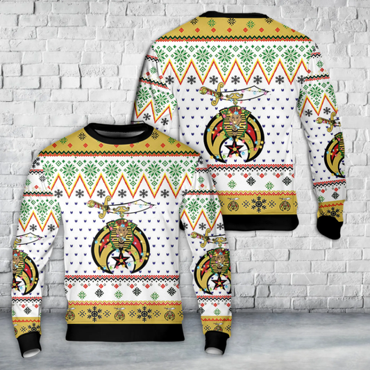 Shrine Emblem Christmas AOP Sweater