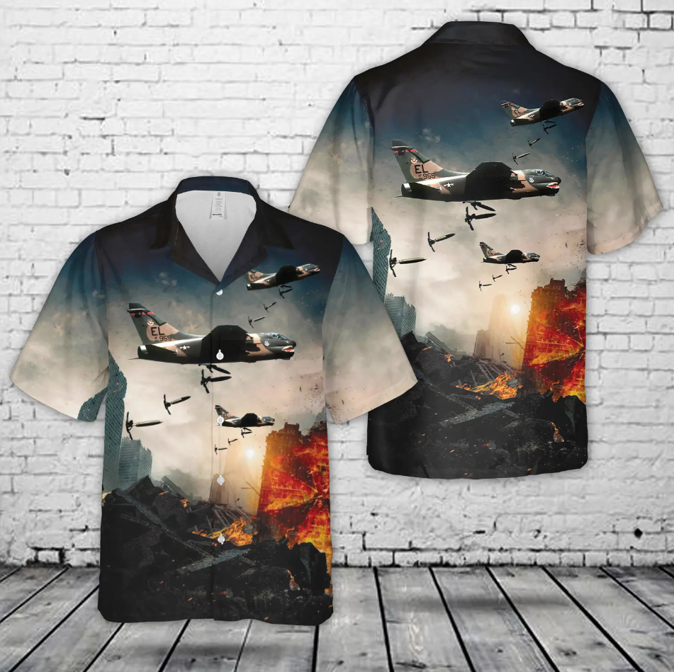 Vought's A-7 Corsair II Hawaiian Shirt