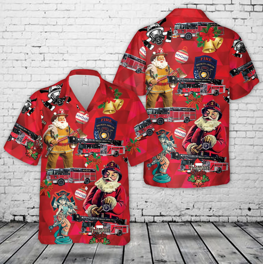 Broken Arrow Fire Department, Oklahoma Christmas Hawaiian Shirt