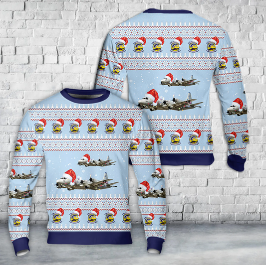 US Navy VP-40 P-3 Christmas AOP Sweater