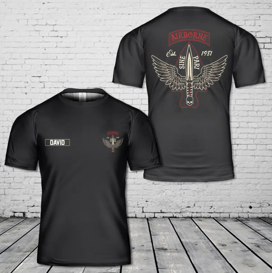 Custom Name US Army 160th SOAR (Abn) Nightstalker 3D T-Shirt
