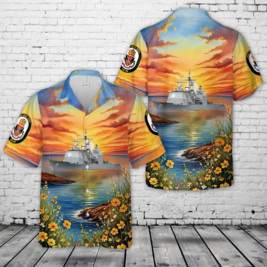 US Navy USS Hue City CG-66 Hawaiian Shirt