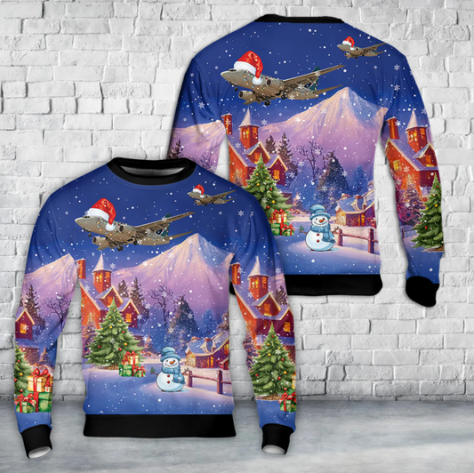 WestJet Airlines Boeing 737-600 Christmas AOP Sweater