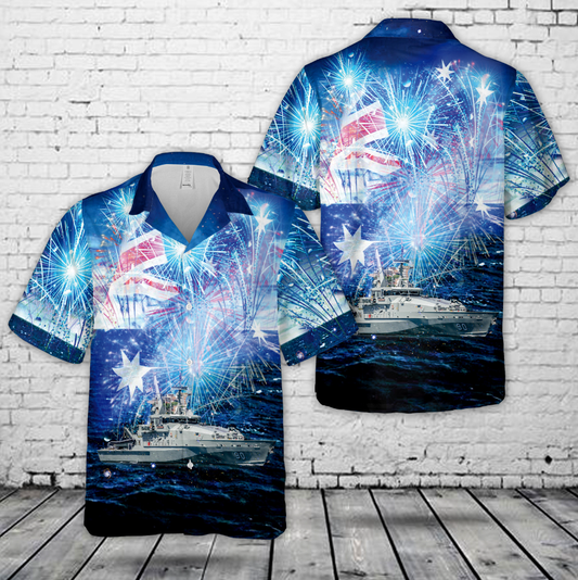 Royal Australian Navy Armidale-class patrol boat HMAS Broome (ACPB 90), Australia Day Hawaiian Shirt