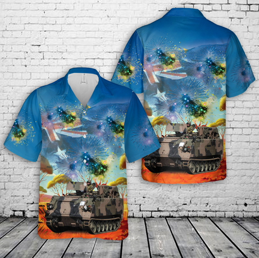Australian Army 1st Armoured Regiment, M113 Armoured Personnel Carrier (APC), Australia Day Hawaiian Shirt