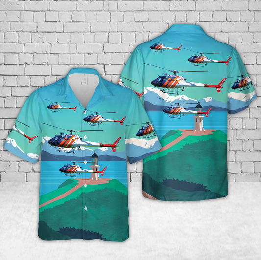 New Zealand Square Trust Rescue Helicopter Hawaiian Shirt