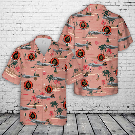 US Navy A-6E Intruder VA-196 Main Battery, NK500 / 152905. CVW-14, USS Independence CV-62 - 1990 Hawaiian Shirt