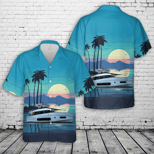 2024 Azimut Magellano 66 Hawaiian Shirt