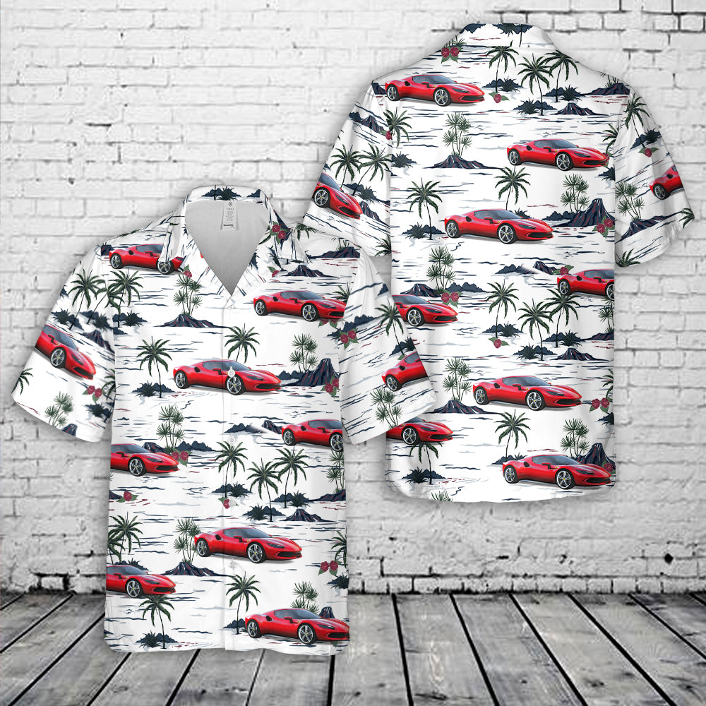 2024 Ferrari 296 GTB Hawaiian Shirt