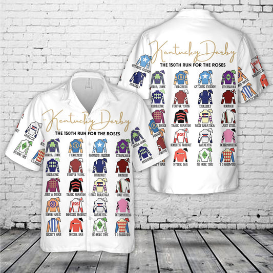 2024 Kentucky Derby Jockey Silks Hawaiian Shirt