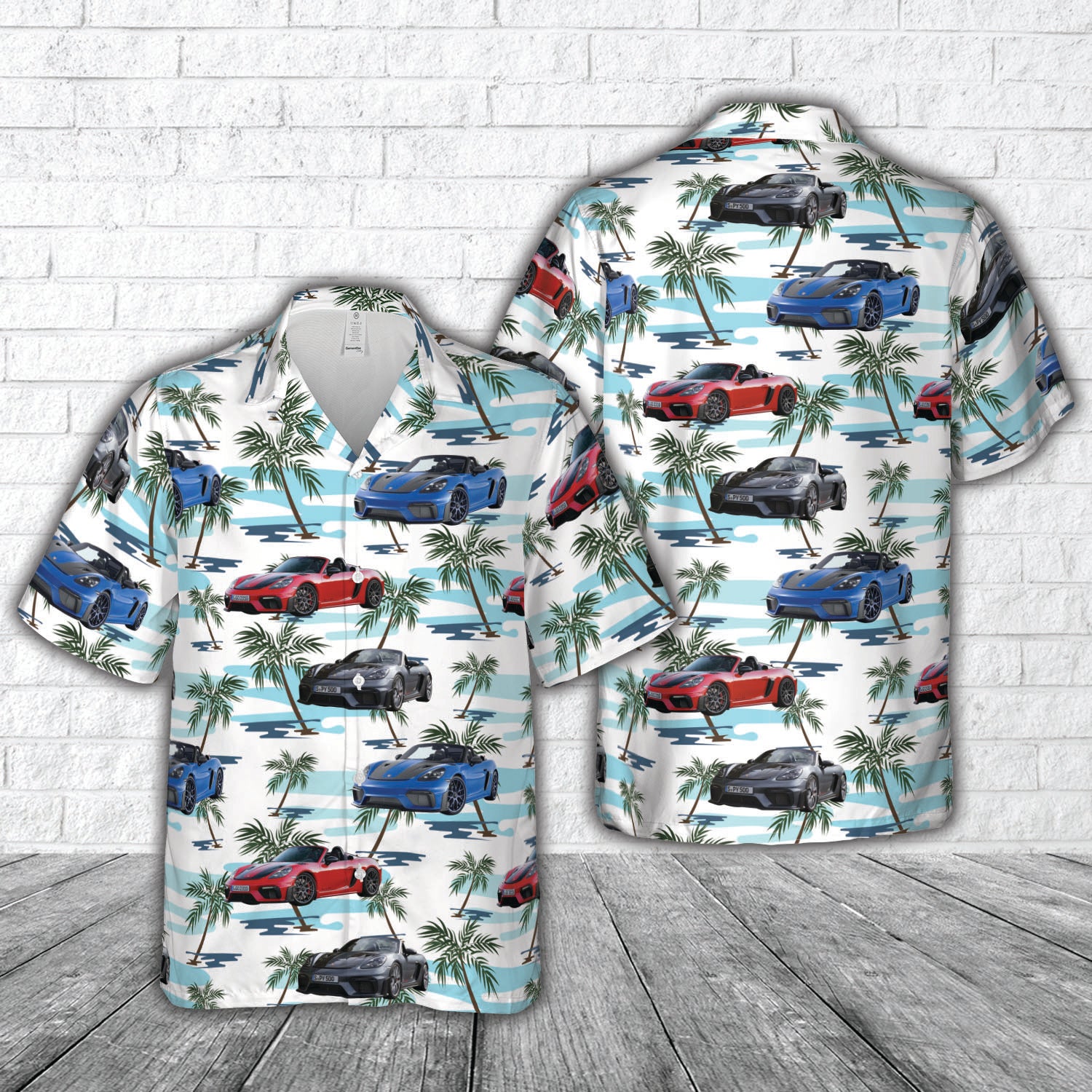 2024 Porsche 718 Spyder RS Hawaiian Shirt