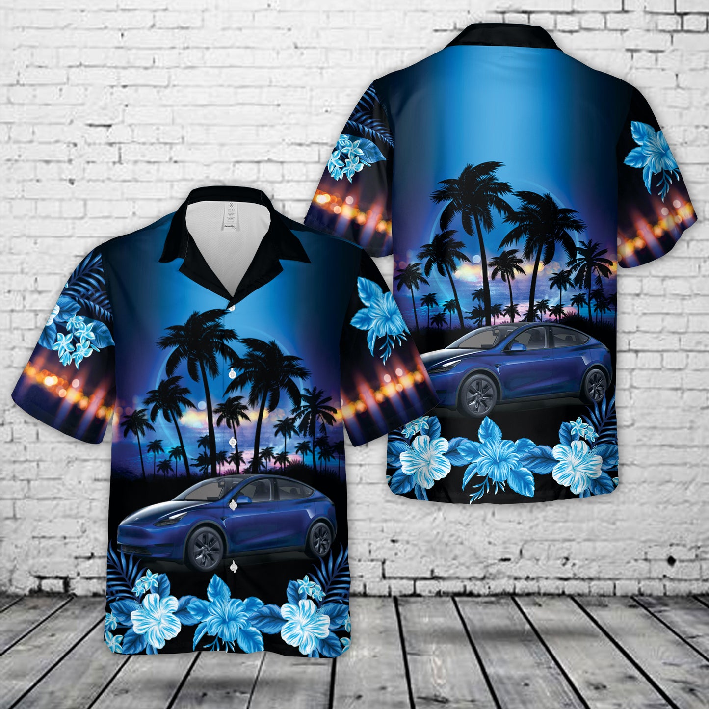 2024 Tesla Model Y Hawaiian Shirt