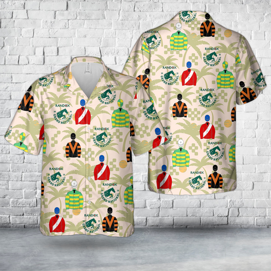 2025 Grand National Horse Racing Jockey Uniform Hawaiian Shirt
