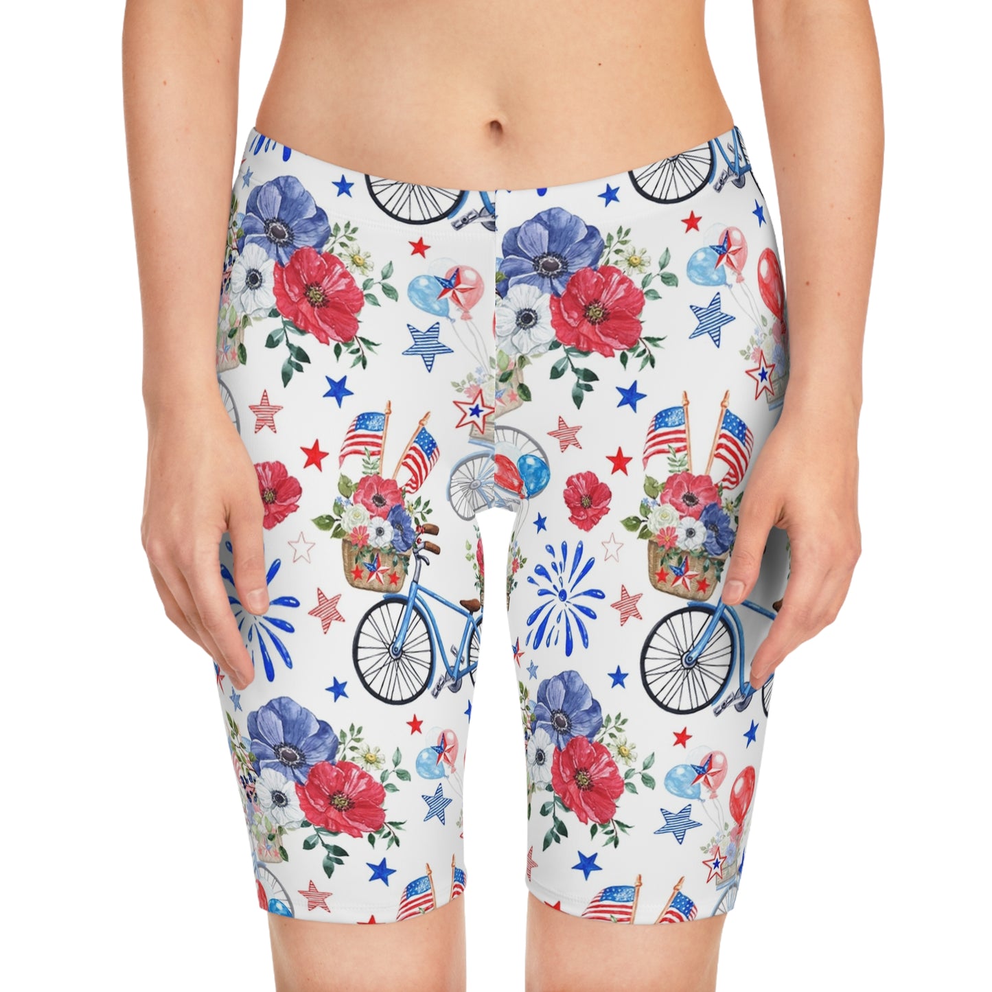 Bicycle 4th of July Women's Bike Shorts (AOP) DLMP1803PL03
