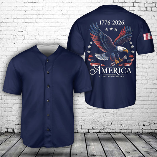 250th Anniversary America 1776-2026 Baseball Jersey