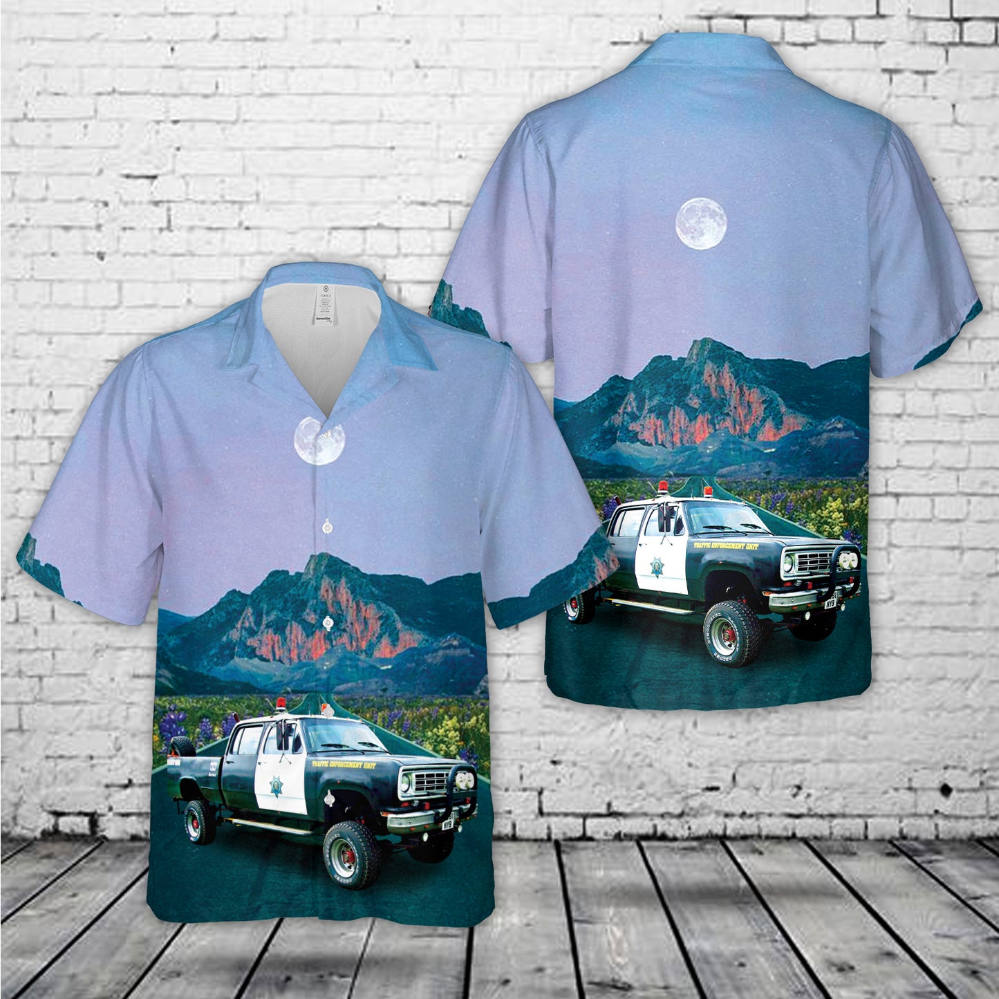 313 Dodge RAM (1st Gen) (1989) Hawaiian Shirt