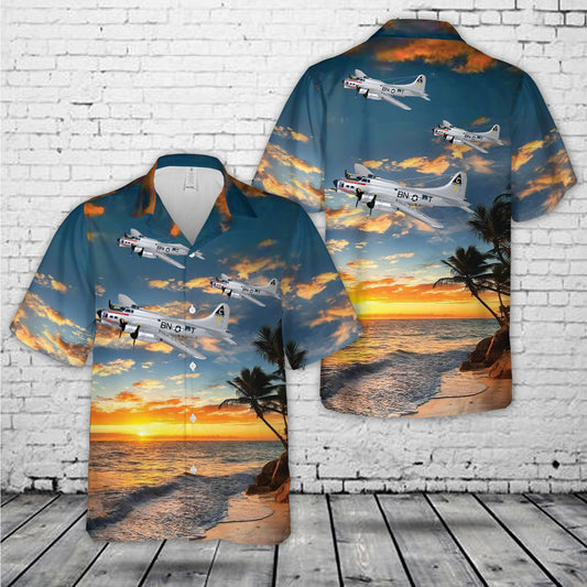 359th Bomb Squadron, 303rd Bomb Group "Duchess" Daughter B-17G WWII Hawaiian Shirt