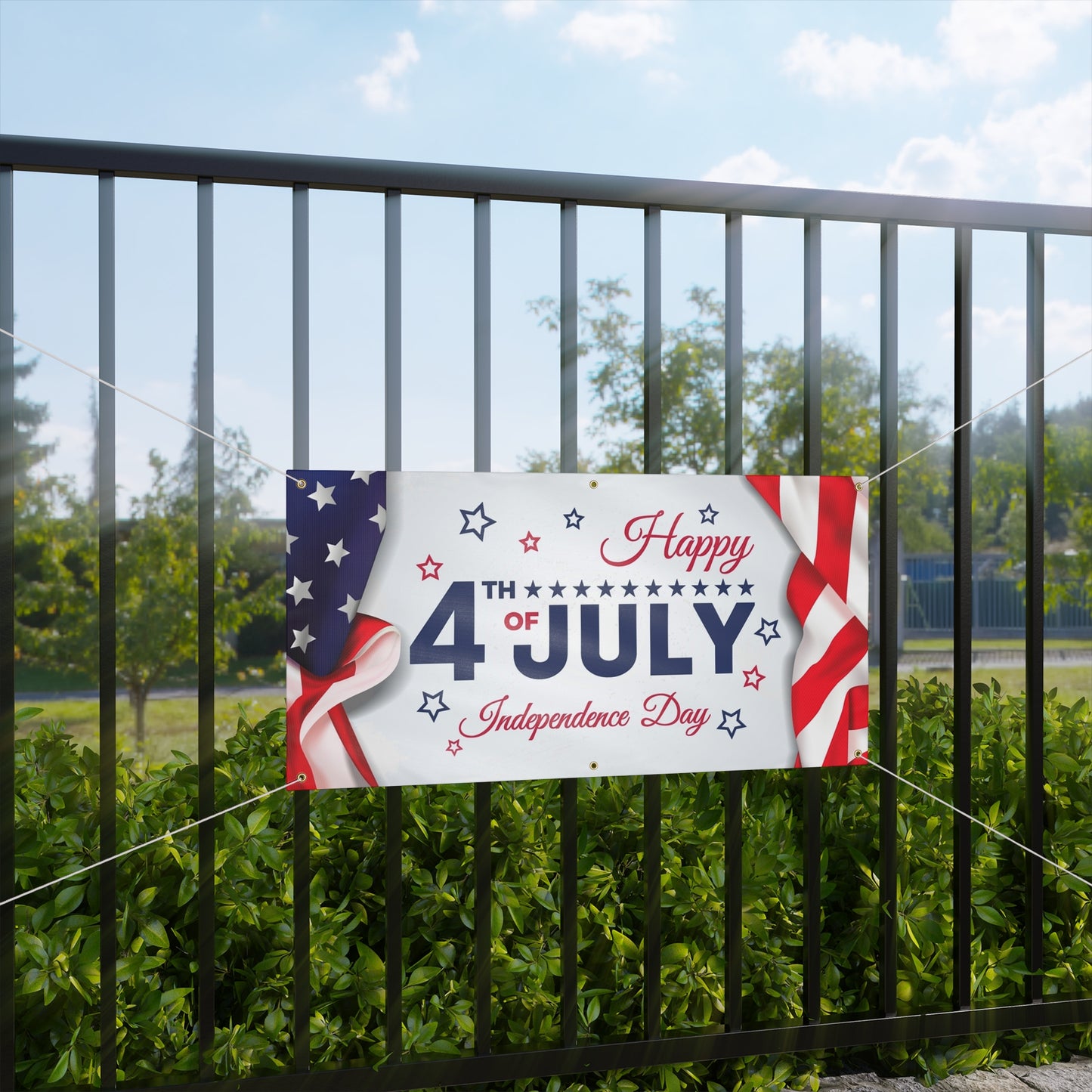 Happy 4th Of July Matte Banner