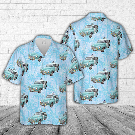 377 Morris Minor 1000 Traveller (1971) Police Hawaiian Shirt