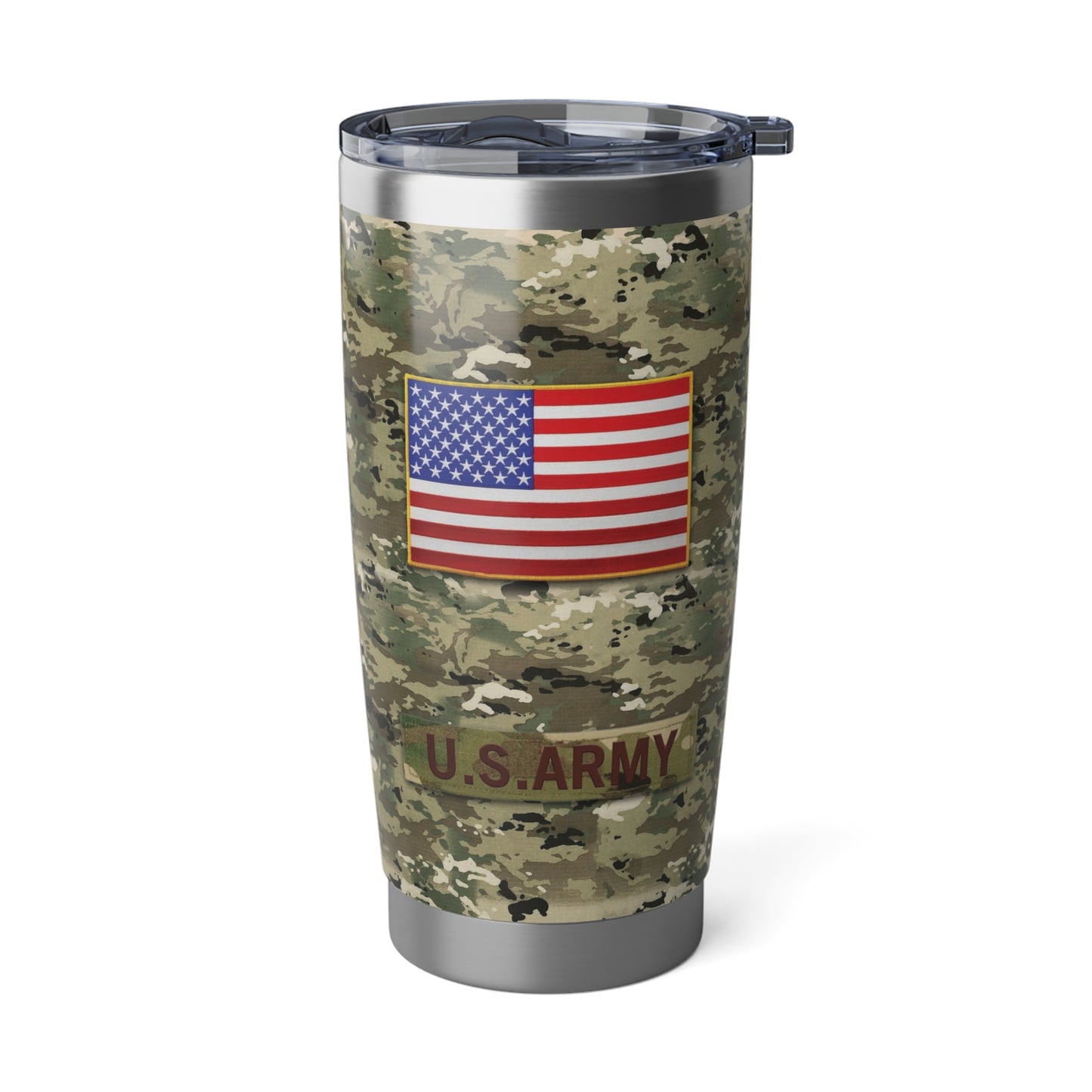 Custom Name & Rank US Army Tumbler 20oz NLSI0404PL09
