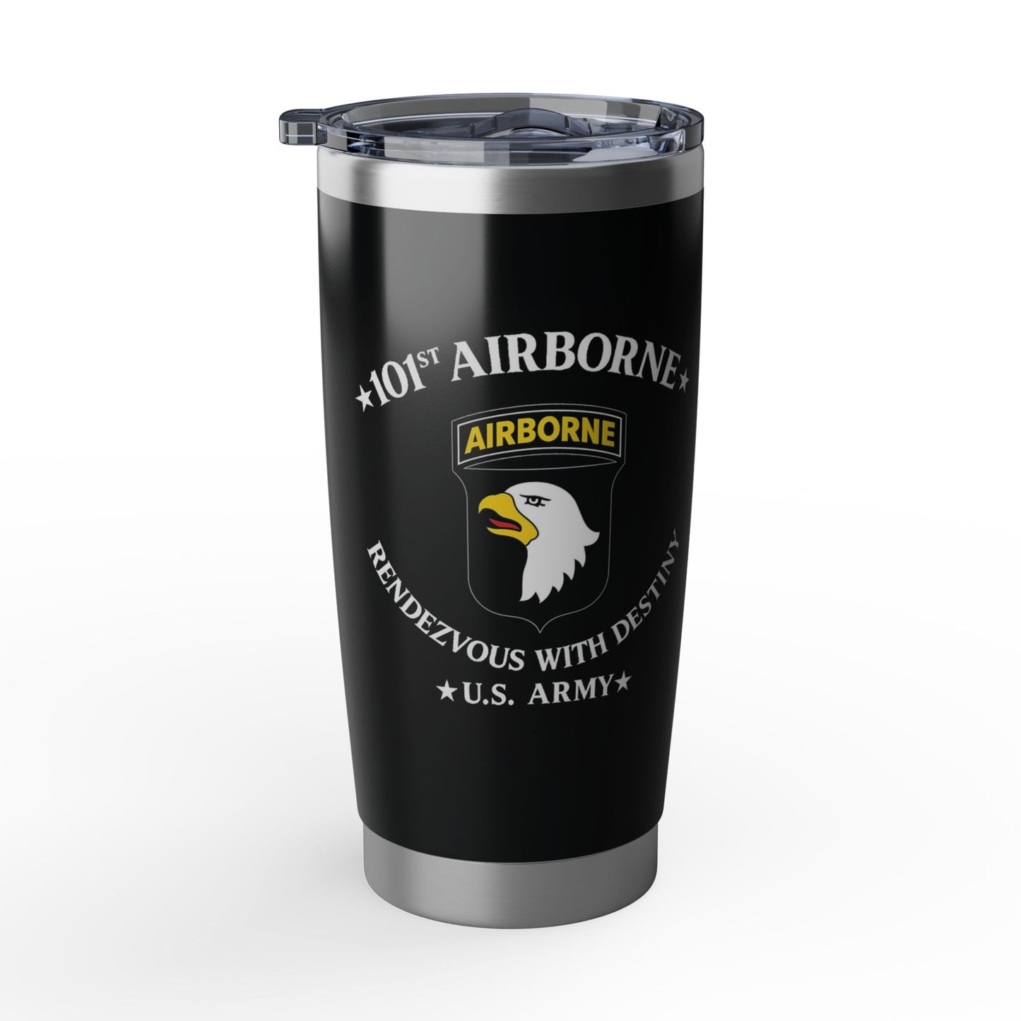 Custom Name, Rank & Unit US Army 101st Airborne Division Tumbler 20oz