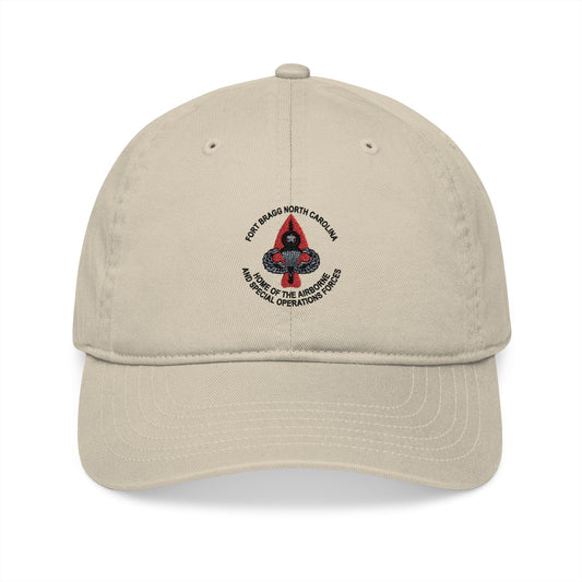 Fort Bragg Home Of The Airborne And Special Operations Forces Organic Baseball Cap (Embroidery) NLSI0303PK08