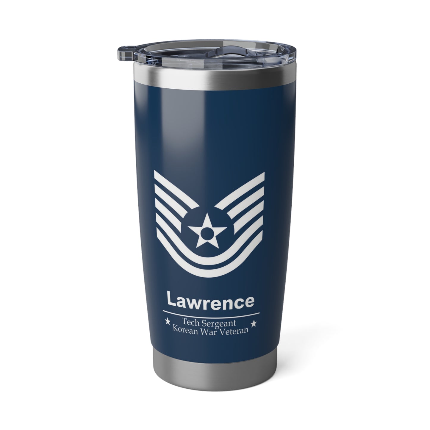 Custom US Air Force Name, Ranks & Insignia Tumbler 20oz