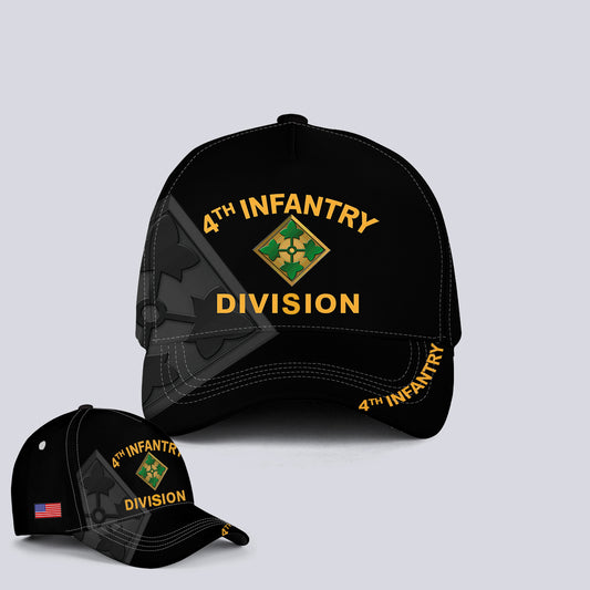 US Army 4th Infantry Division Baseball Cap