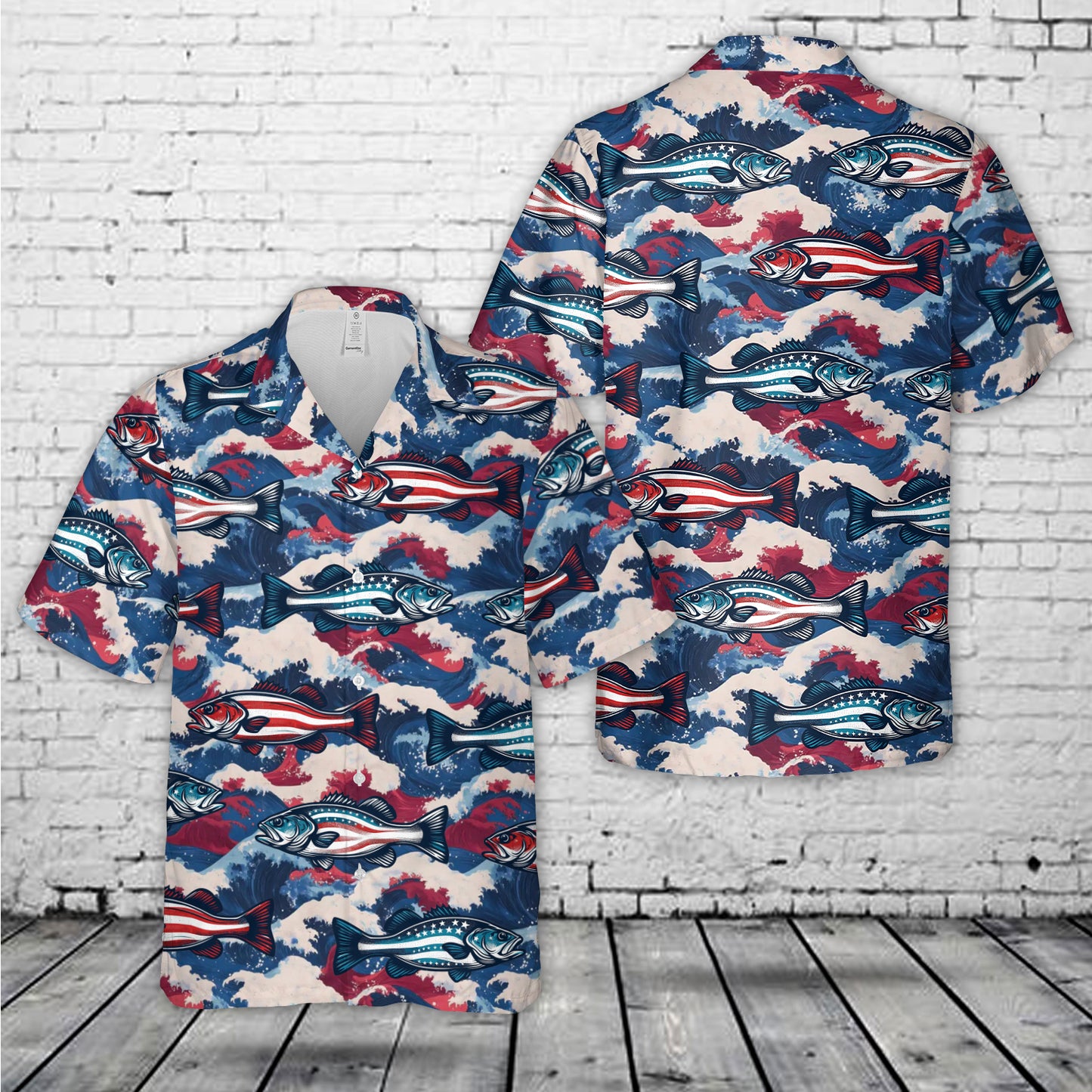 4th of July Fishing Hawaiian Shirt