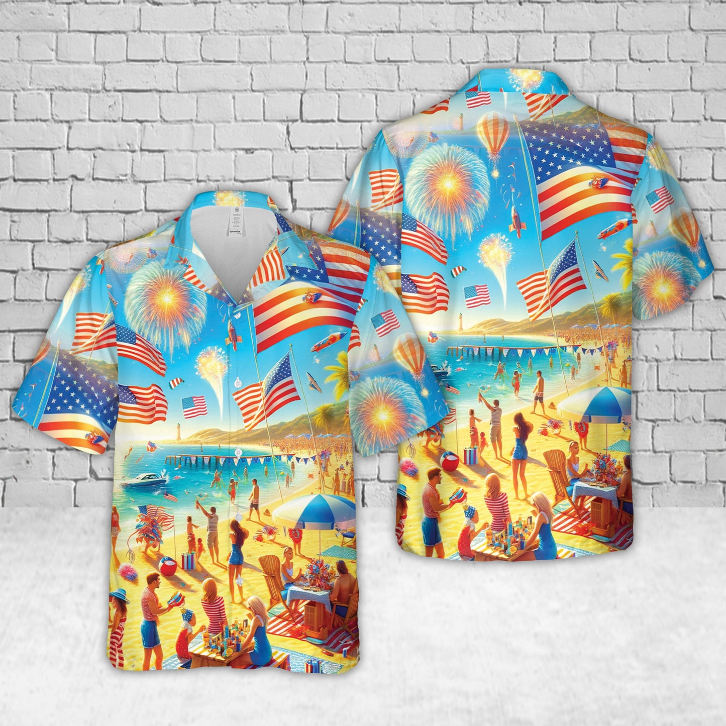 4th Of July Beach Hawaiian Shirt