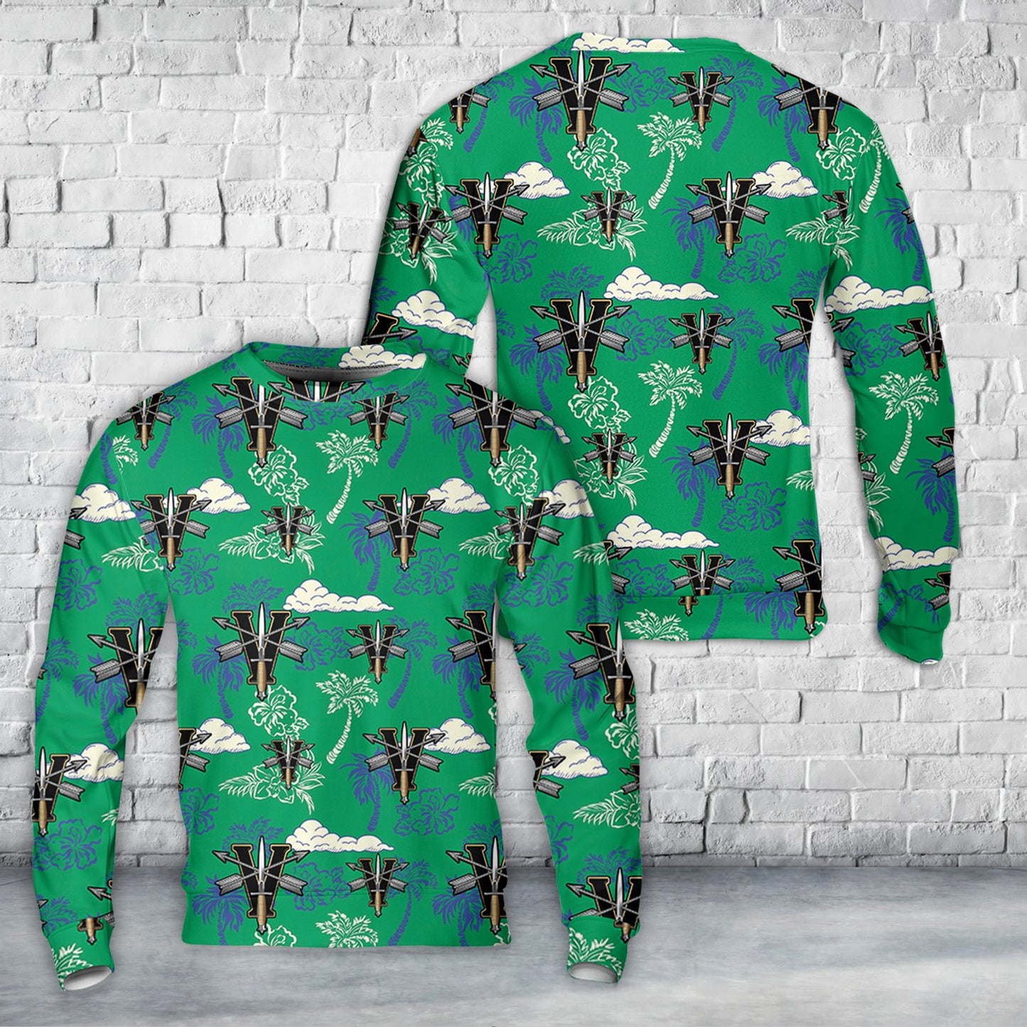 5th Group Special Forces Christmas AOP Sweater