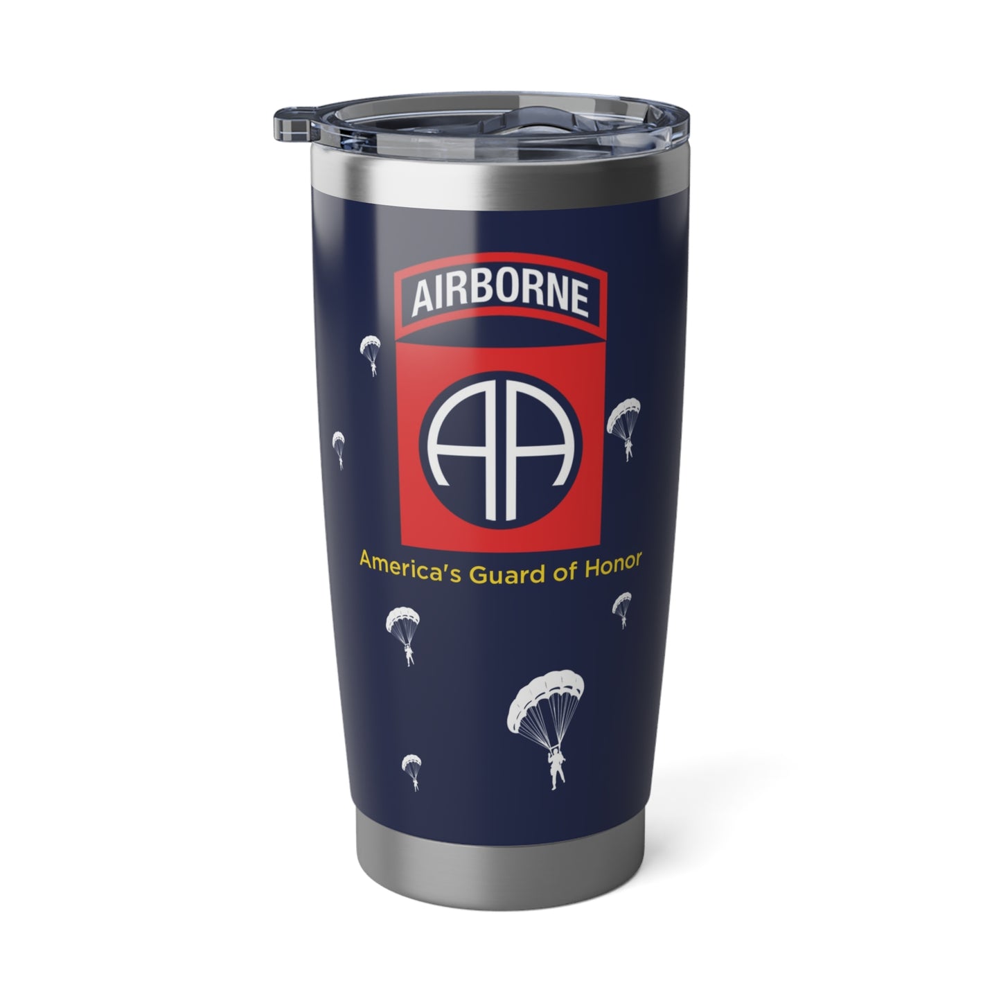 Custom Name, Rank & Unit US Army 82nd Airborne Tumbler 20oz
