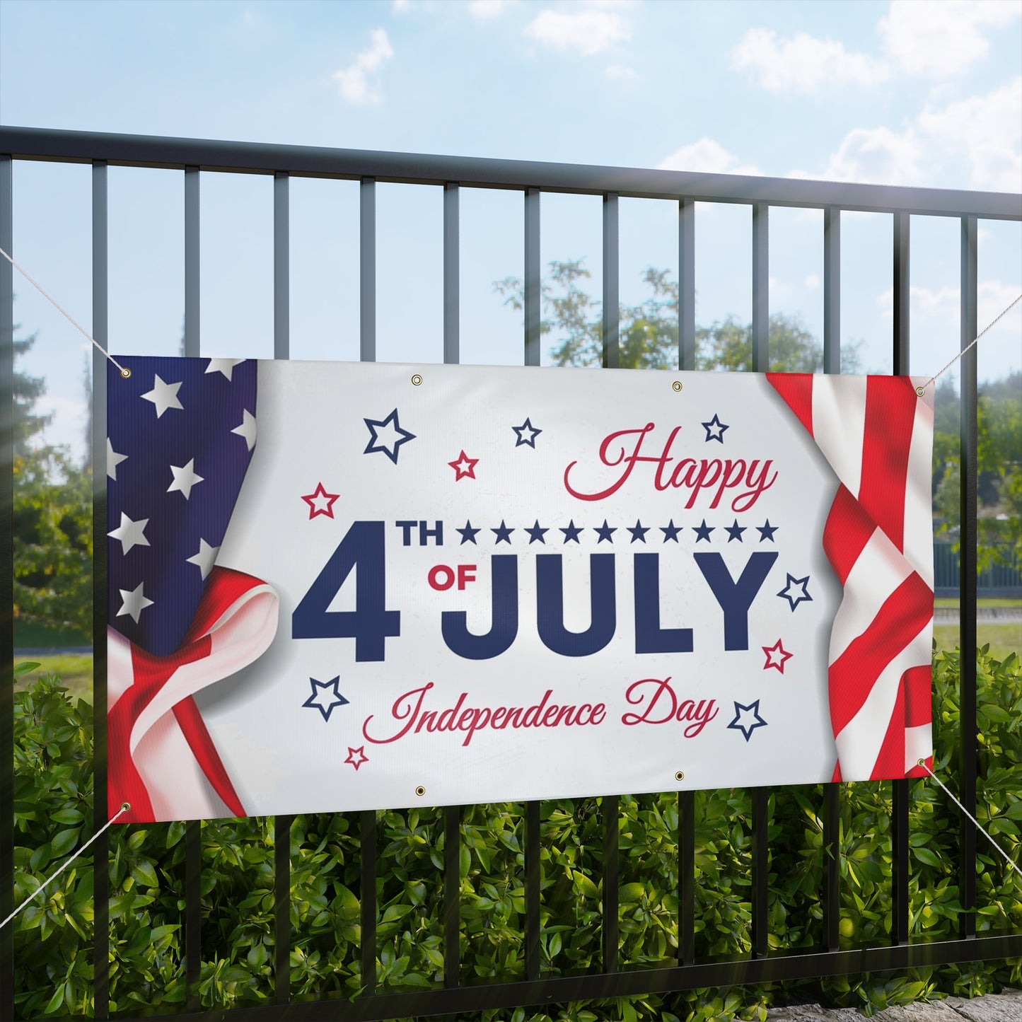 Happy 4th Of July Matte Banner