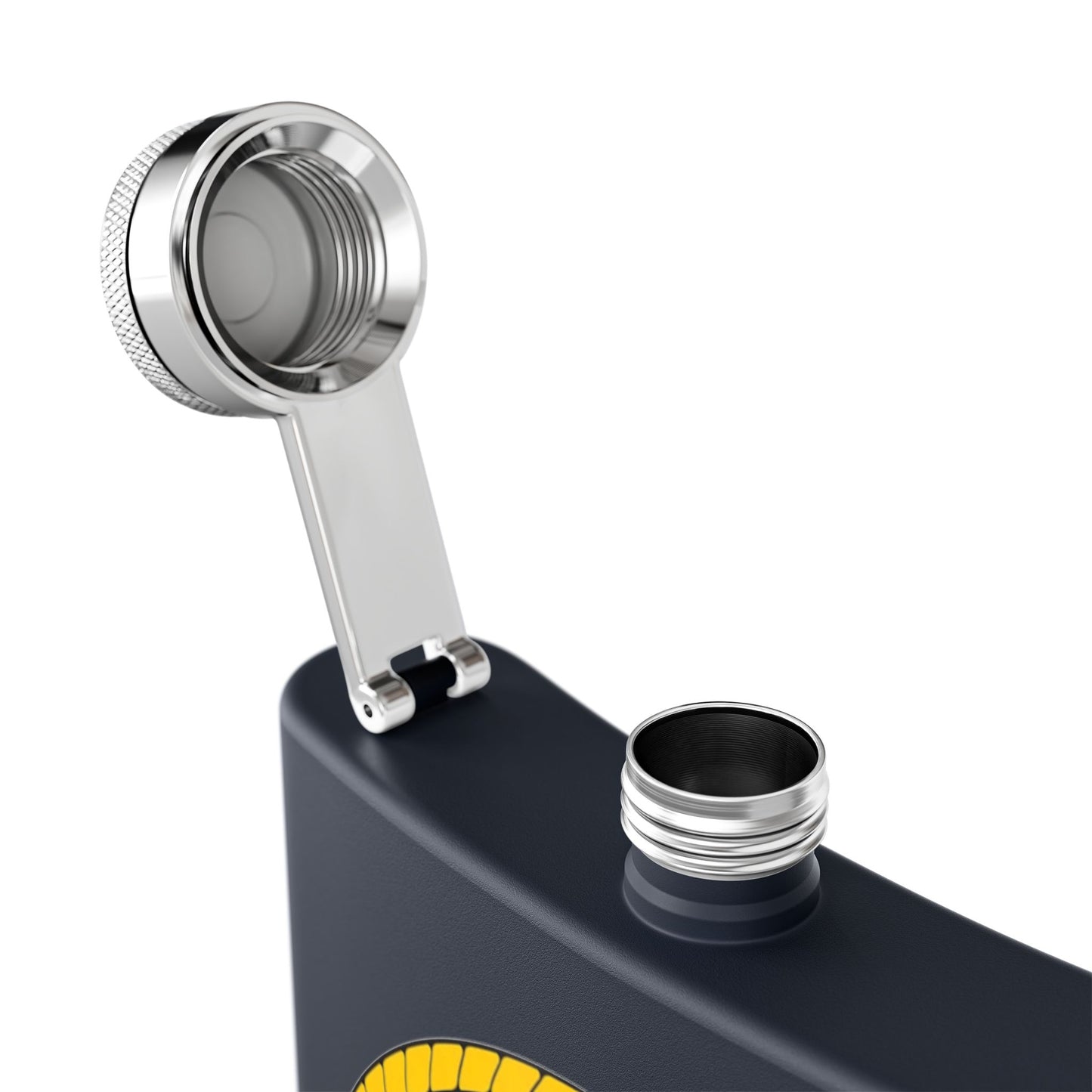 US Navy Seabee Stainless Steel Flask, 6oz DLMP0805PL05