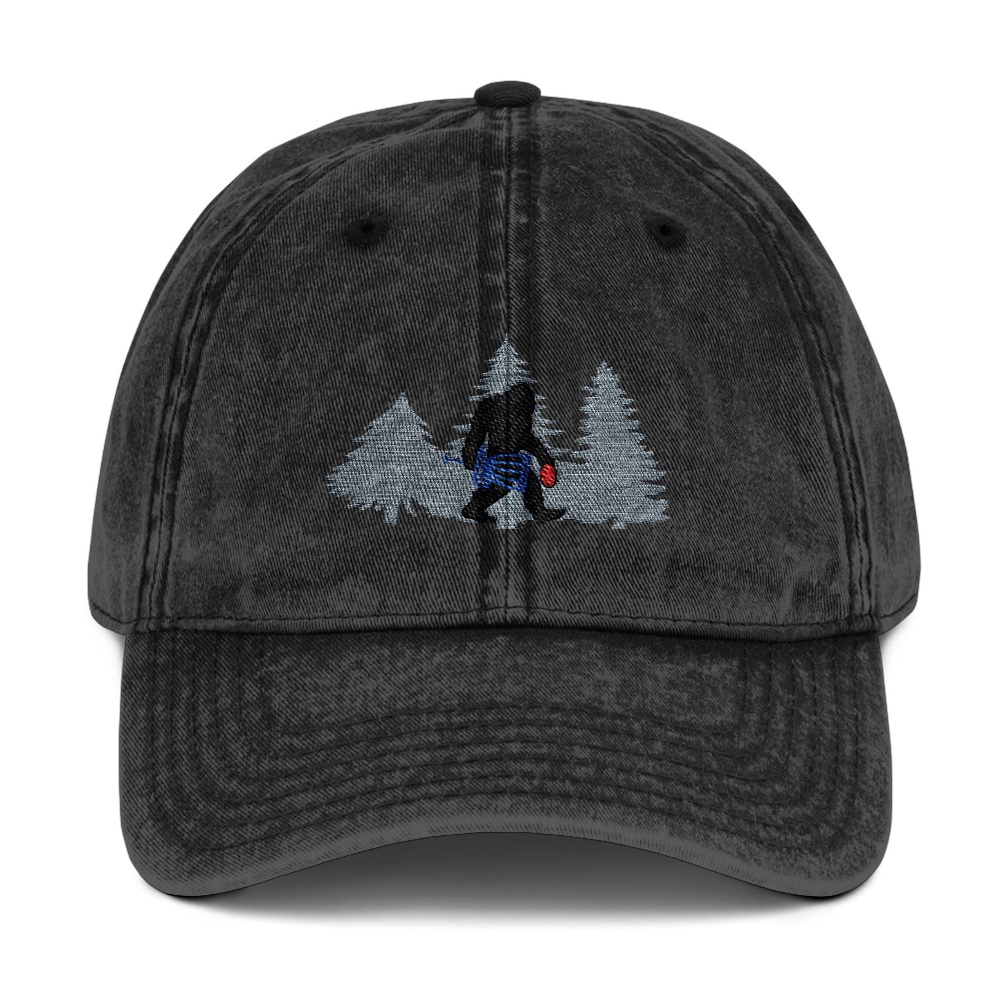 Bigfoot Sasquatch Disc Golf Vintage Cap (Embroidery)