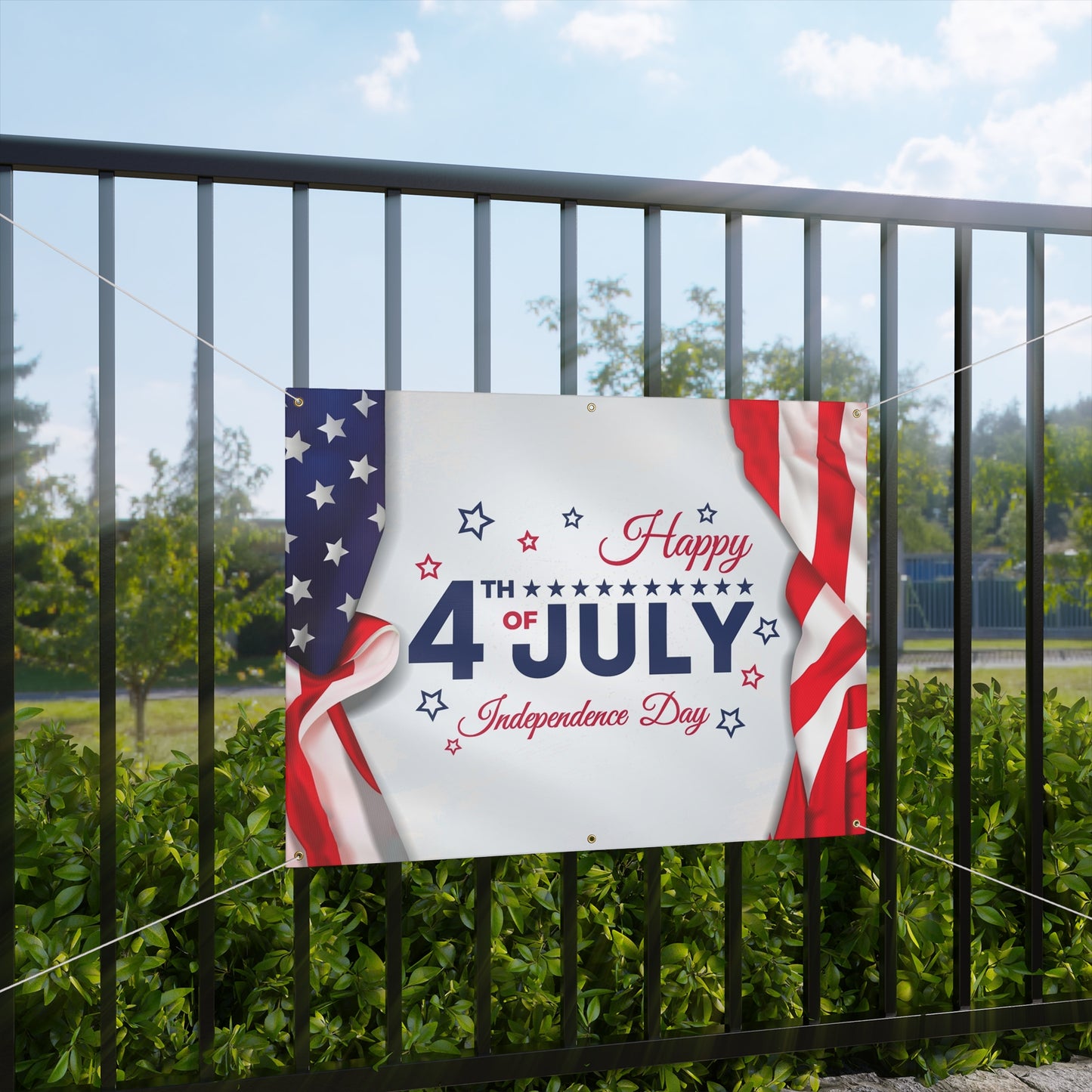 Happy 4th Of July Matte Banner