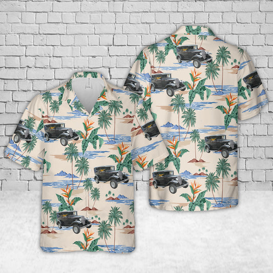 714 Ford Model A Replica Hot Rod (1982) OJ 1969 Hawaiian Shirt