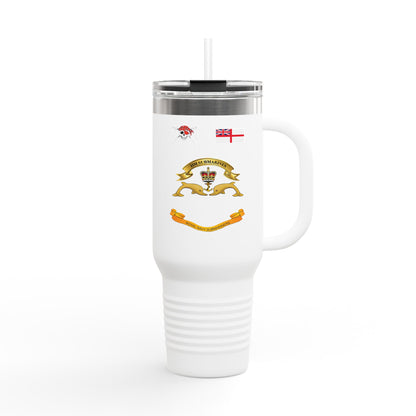 Custom Name, Rank Royal Navy Submarine Service Veteran Insulated Travel Mug, 40oz